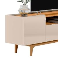 Rack Para Tv Até 75 Polegadas 3 Portas Com Nicho Odette Tauari Off White - 5