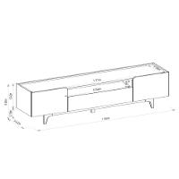 Rack Para Tv Até 75 Polegadas 3 Portas Com Nicho Odette Tauari Off White - 9