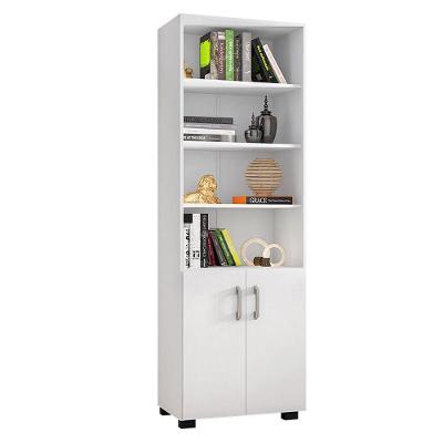 Livreiro 5 Prateleiras C- Portas Pequenas Office Branco