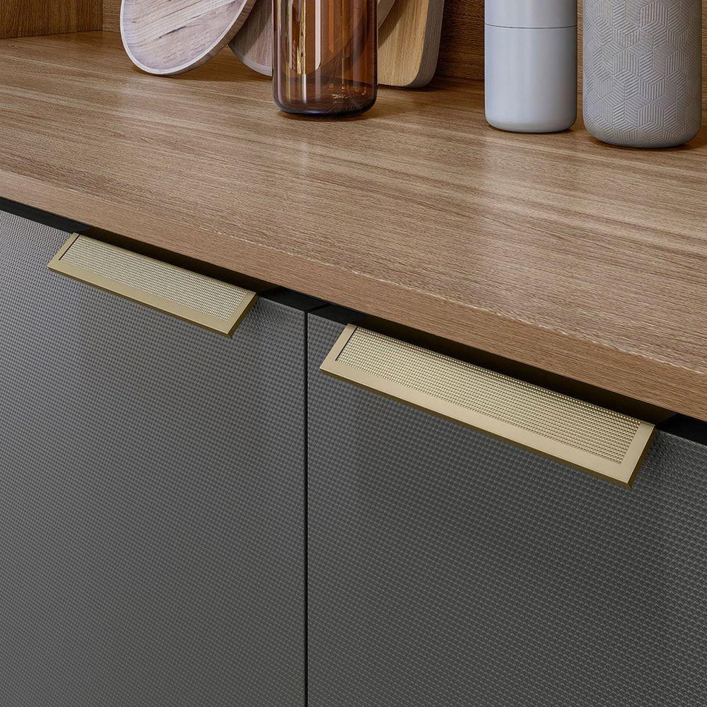 Kit Cozinha Compacta 10 Portas 2 Gavetas Ruby Amêndola Grafito - 6