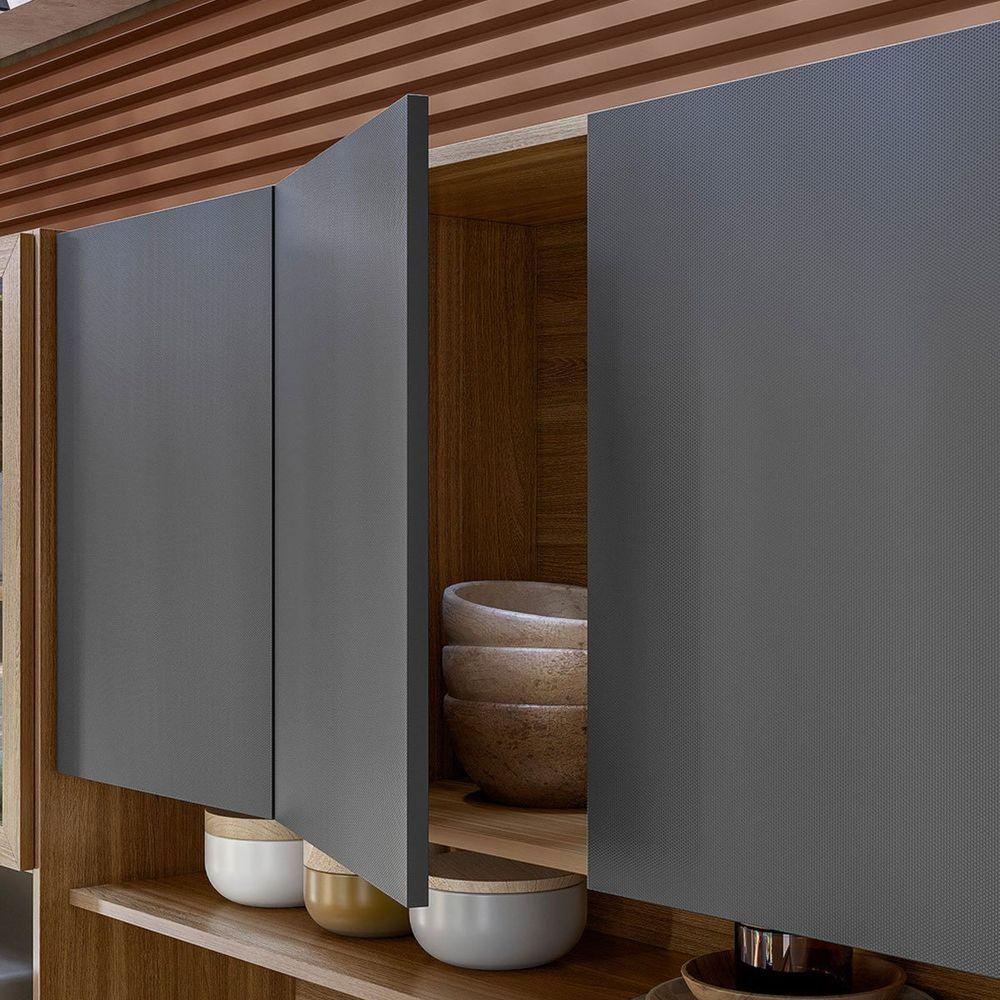 Kit Cozinha Compacta 10 Portas 2 Gavetas Ruby Amêndola Grafito - 9