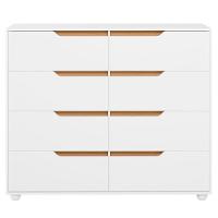 Cômoda Grande 8 Gavetas Doble Flex Branco Freijó - 7