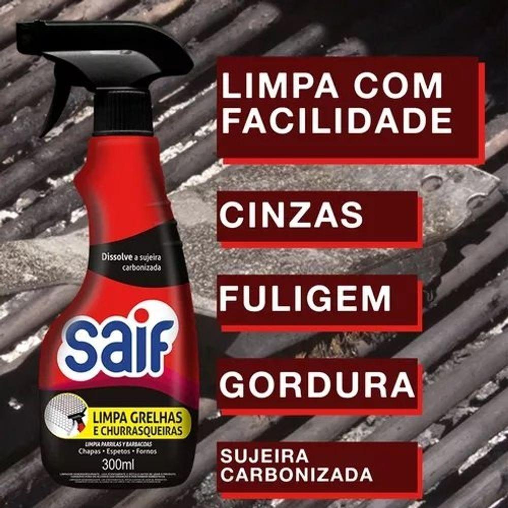 Limpa Grelhas E Churrasqueiras Saif 300ml - 2