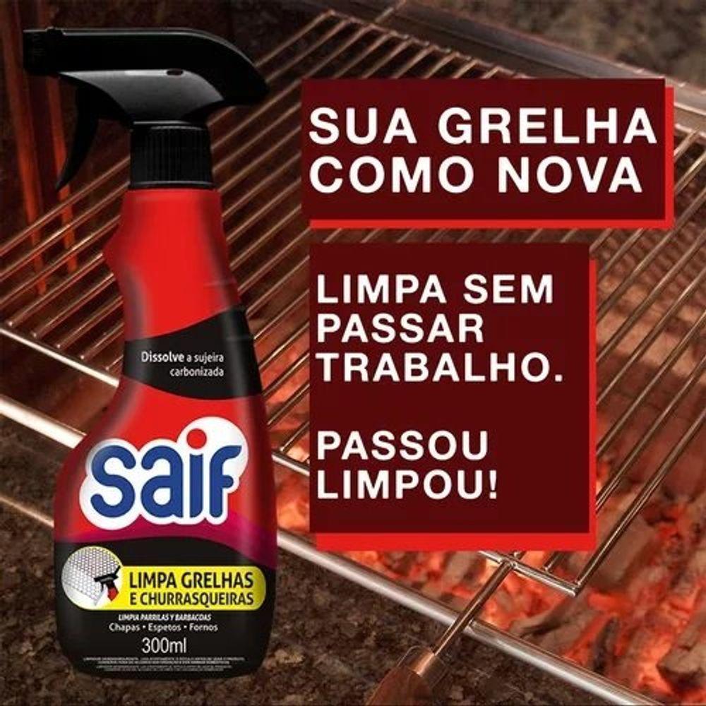 Limpa Grelhas E Churrasqueiras Saif 300ml - 3