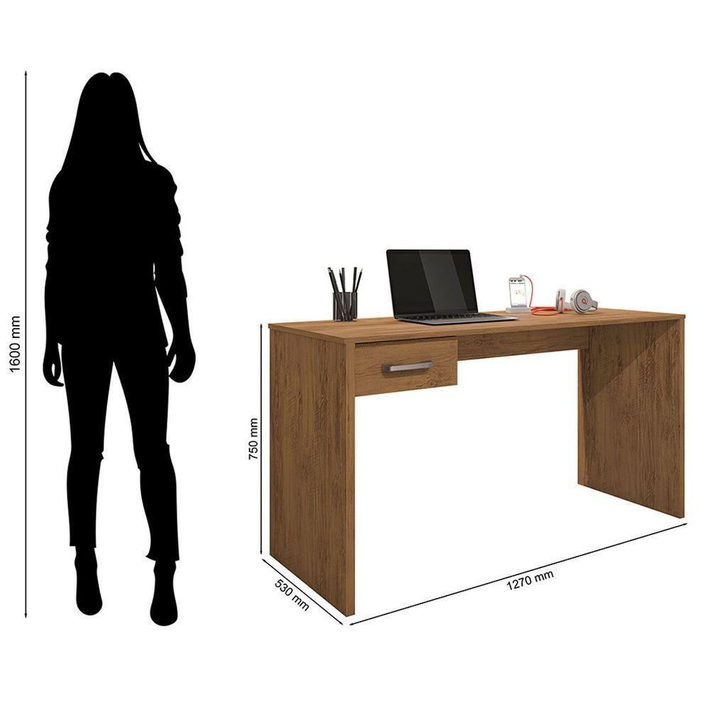 Mesa Para Computador Com 1 Gaveta Gávea Freijó - 2