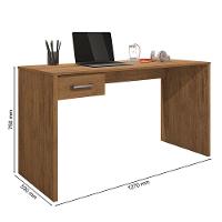 Mesa Para Computador Com 1 Gaveta Gávea Freijó - 9