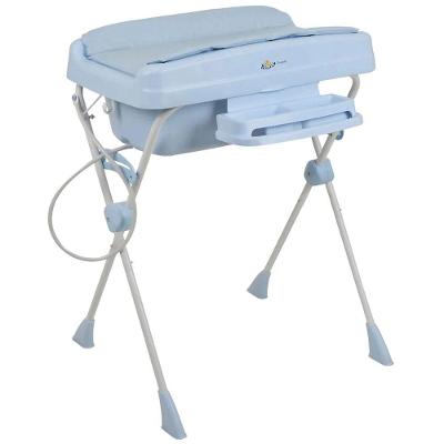 Banheira De Bebê Com Trocador Burigotto Millenia + Baby Blue Azul