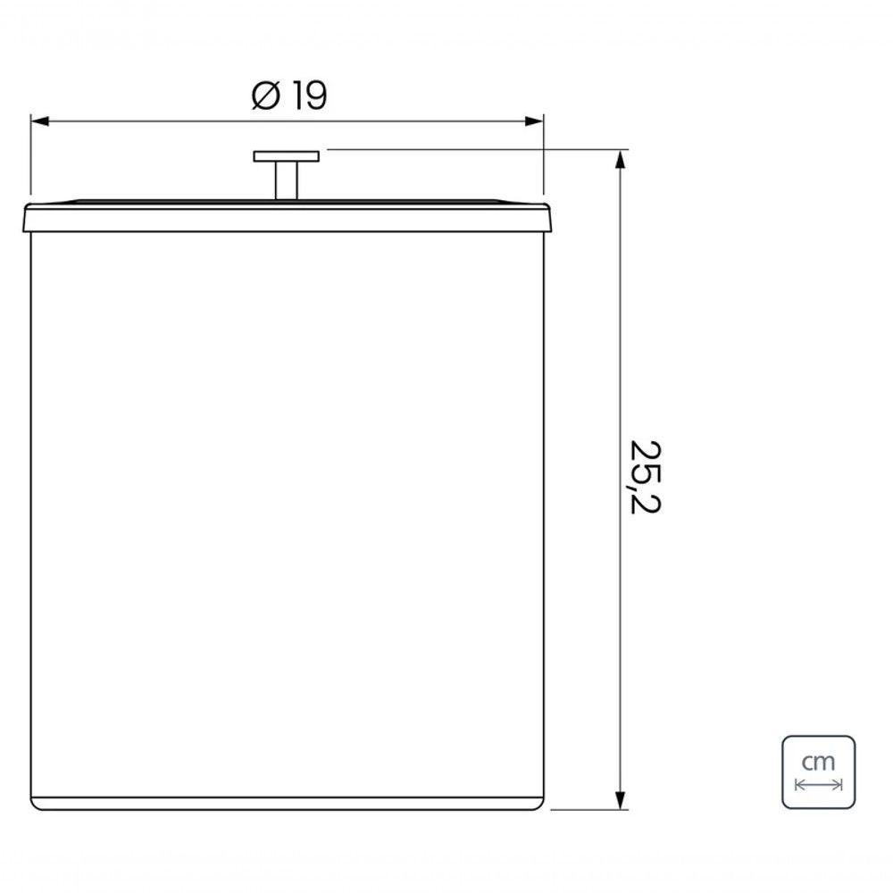 Lixeira Tramontina 5l Black Matte 94540084 - 4