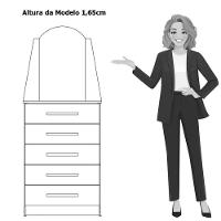 Cômoda 5 Gavetas Com Espelho Mdp Valentina Cinamomo Off White - 1