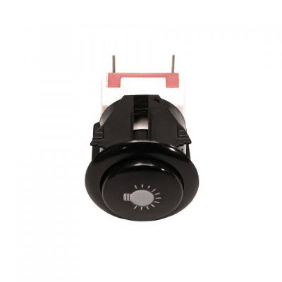 Interruptor Com Botão para Lâmpada de Fornos Preto Bivolt