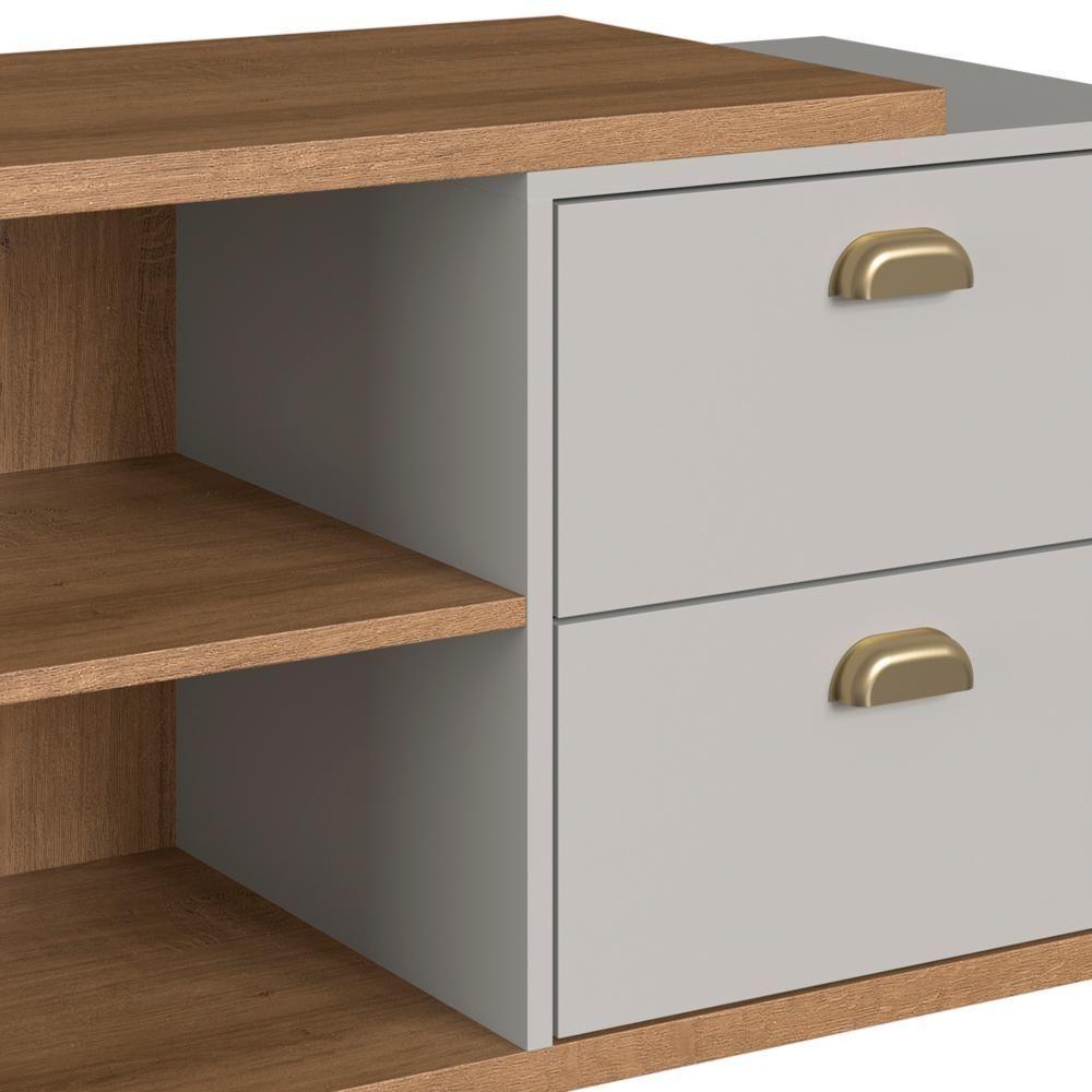 Gabinete Suspenso 80 Cm Com Tampo E 2 Gavetas Bl8240 Mell Arenas Faem Mell Arenas - 6