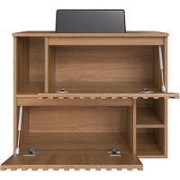 Gabinete Suspenso 2 Portas Com Cuba Preta 75 Cm Bl1000 Mell Faem Mell - 5