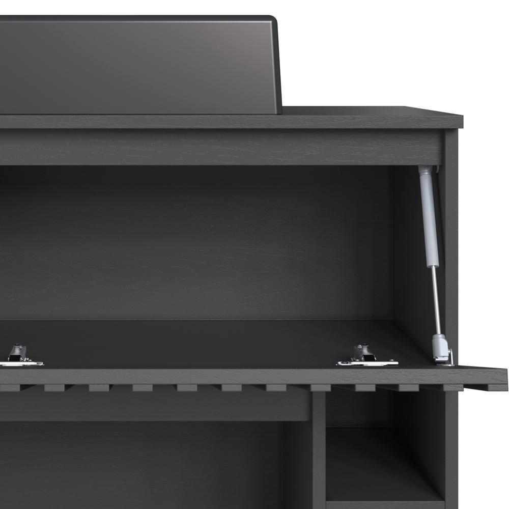 Gabinete Suspenso 2 Portas Com Cuba Preta 75 Cm Bl1000 Grafite Faem Grafite - 5