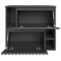 Gabinete Suspenso 2 Portas Basculantes 75 Cm Bl1000 Grafite Faem Grafite - 5