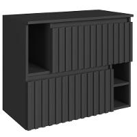 Gabinete Suspenso 2 Portas Basculantes 75 Cm Bl1000 Grafite Faem Grafite - 6