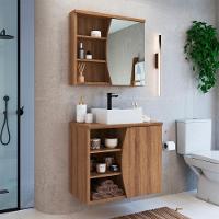 Gabinete Espelheira E Cuba Branca 70 Cm Cj9680 Mell Faem Mell - 8