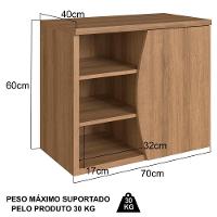 Gabinete Suspenso De Banheiro 70 Cm Bl9680 Mell Faem Mell