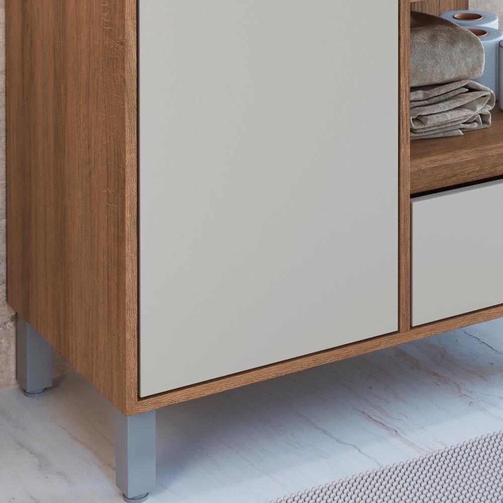 Gabinete Suspenso 80 Cm Cuba Preta Bl2001 Mell Arenas Faem Mell Arenas - 4