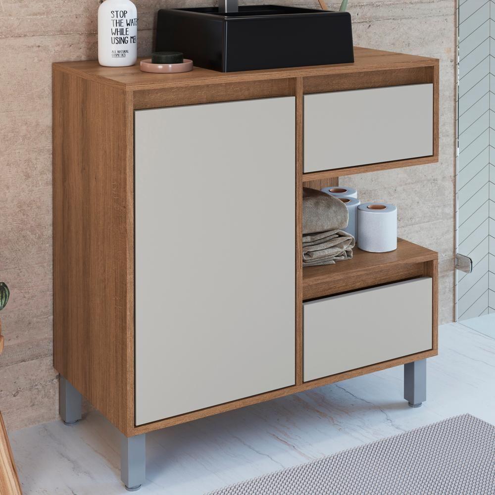 Gabinete Suspenso 80 Cm Cuba Preta Bl2001 Mell Arenas Faem Mell Arenas - 8