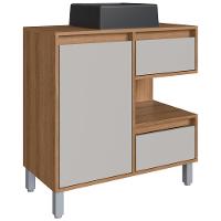 Gabinete Suspenso 80 Cm Cuba Preta Bl2001 Mell Arenas Faem Mell Arenas - 1