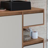 Gabinete Suspenso 80 Cm Cuba Preta Bl2001 Mell Arenas Faem Mell Arenas - 3