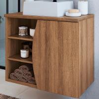 Gabinete Suspenso Com Cuba Branca 70 Cm Bl9680 Mell Faem Mell - 2