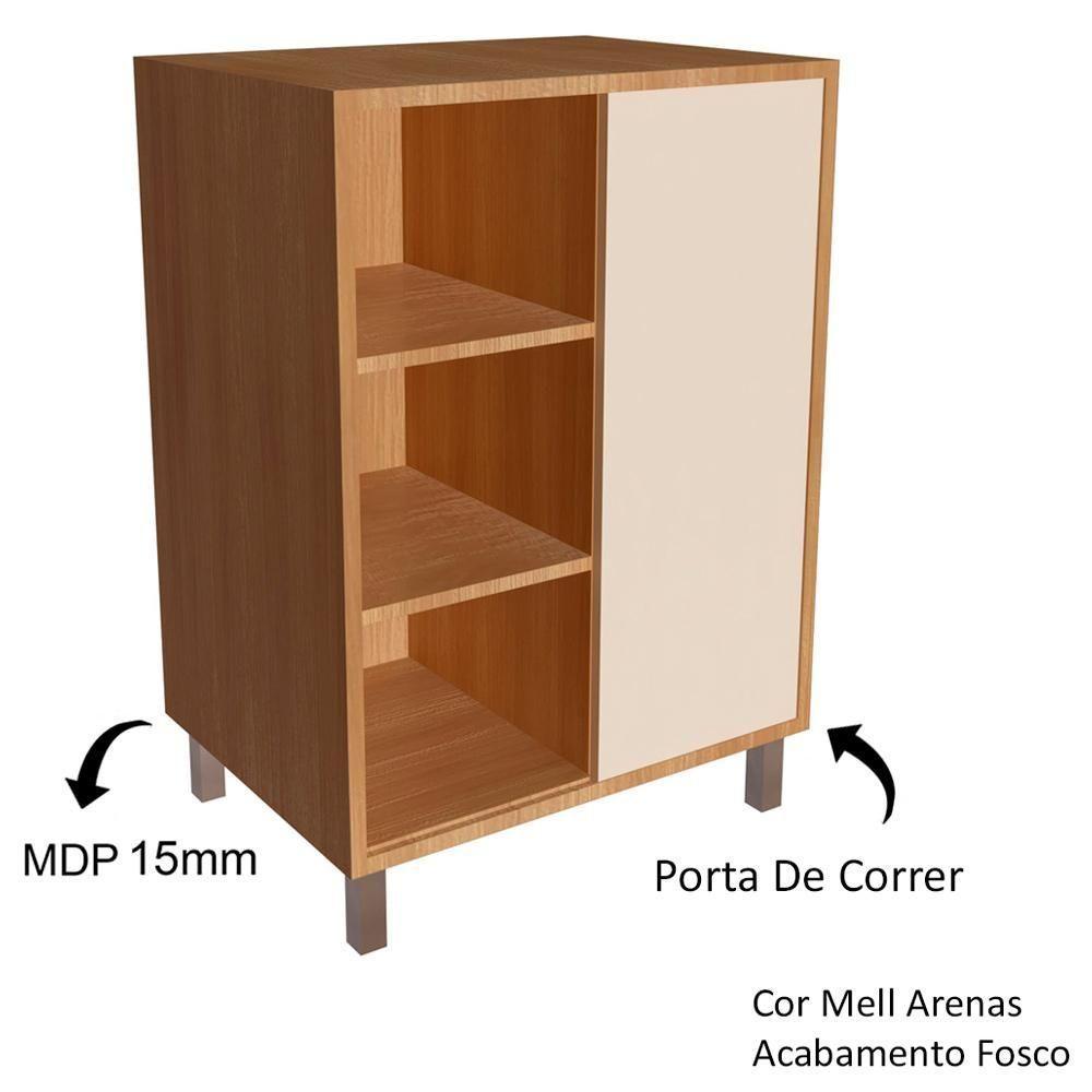 Gabinete 1 Porta Correr 60 Cm Espelheira Cj7250 Mell Arenas Faem Mell Arenas - 8