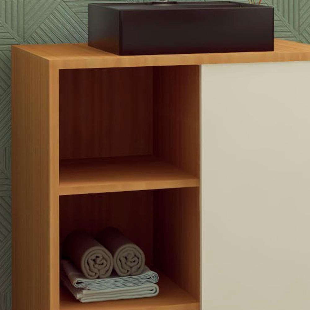 Gabinete 1 Porta Correr 60 Cm Cuba Preta Bl7250 Mell Arenas Faem Mell Arenas - 6