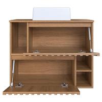 Gabinete Suspenso 2 Portas Com Cuba Branca 75 Cm Bl1000 Mell Faem Mell - 7