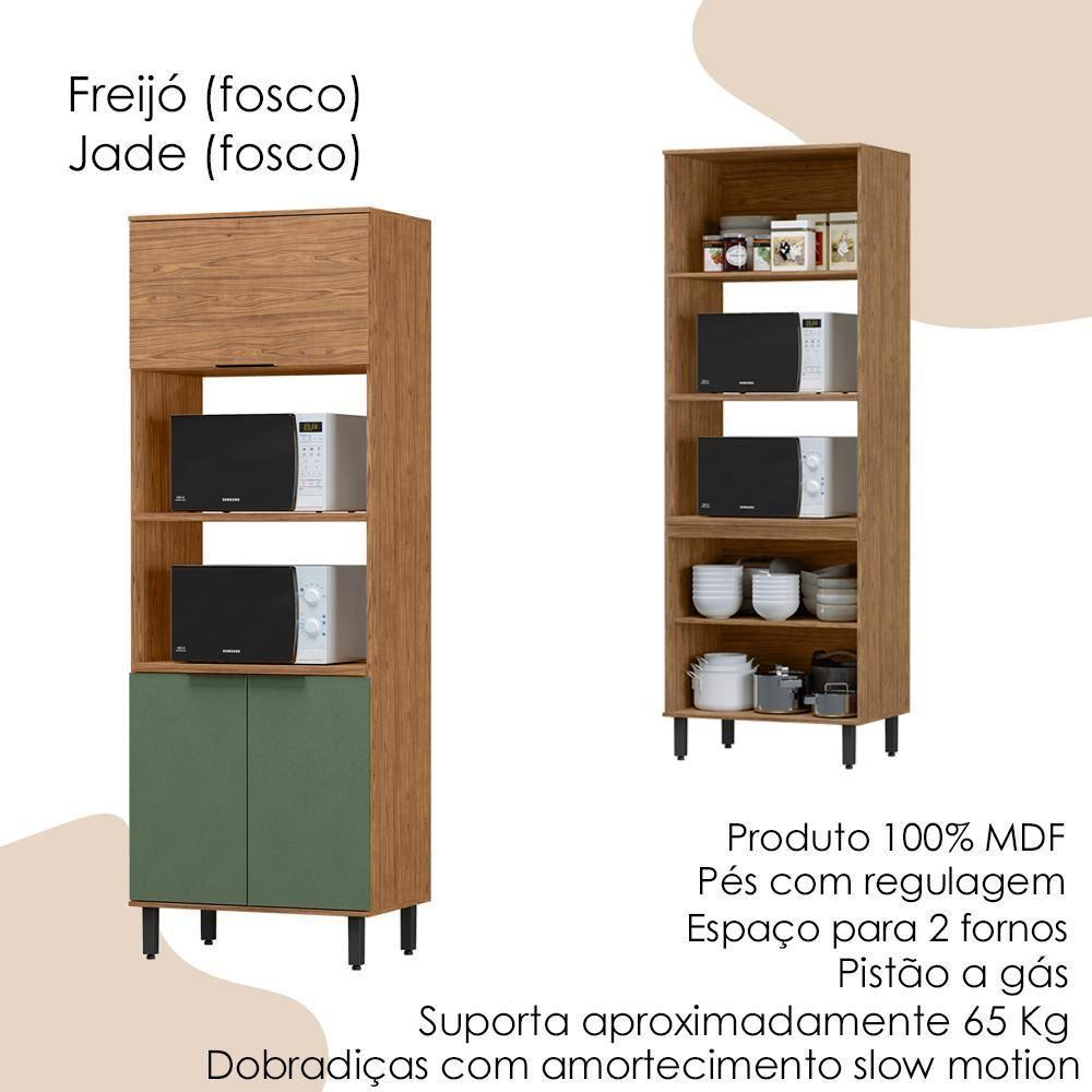 Torre Quente Mdf 3 Portas 80 Cm Tosc Tt001 Freijo Jade Mxm Freijo Jade - 4