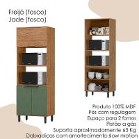 Torre Quente Mdf 3 Portas 80 Cm Tosc Tt001 Freijo Jade Mxm Freijo Jade