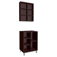 Gabinete 1 Porta Correr 60 Cm Espelheira Cj7250 Grafite Faem Grafite - 5