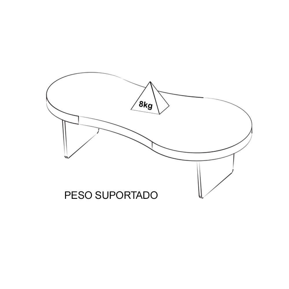 Mesa De Centro Para Sala 120 Cm 4732 Cinamomo Arly Cinamomo - 4