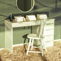 Penteadeira Escrivaninha 7 Gavetas 120 Cm Pe90 Branco Dtall Branco - 2