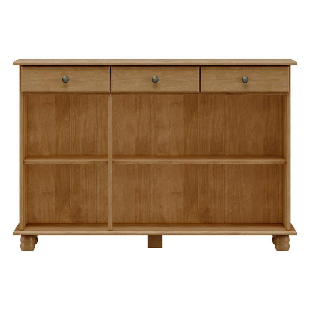 Balcao Madeira Maciça 3 Portas 3 Gavetas 129 Cm 8927 Freijo Milani Store Freijo - 2