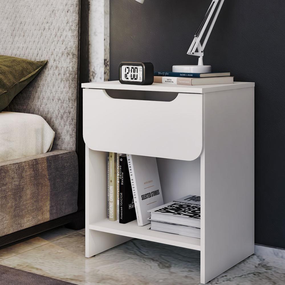 Comoda 6 Gavetas E 2 Mesas De Cabeceira 1 Gaveta Branco Dtall Branco - 8