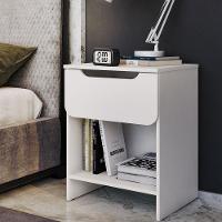 Comoda 6 Gavetas E 2 Mesas De Cabeceira 1 Gaveta Branco Dtall Branco - 8