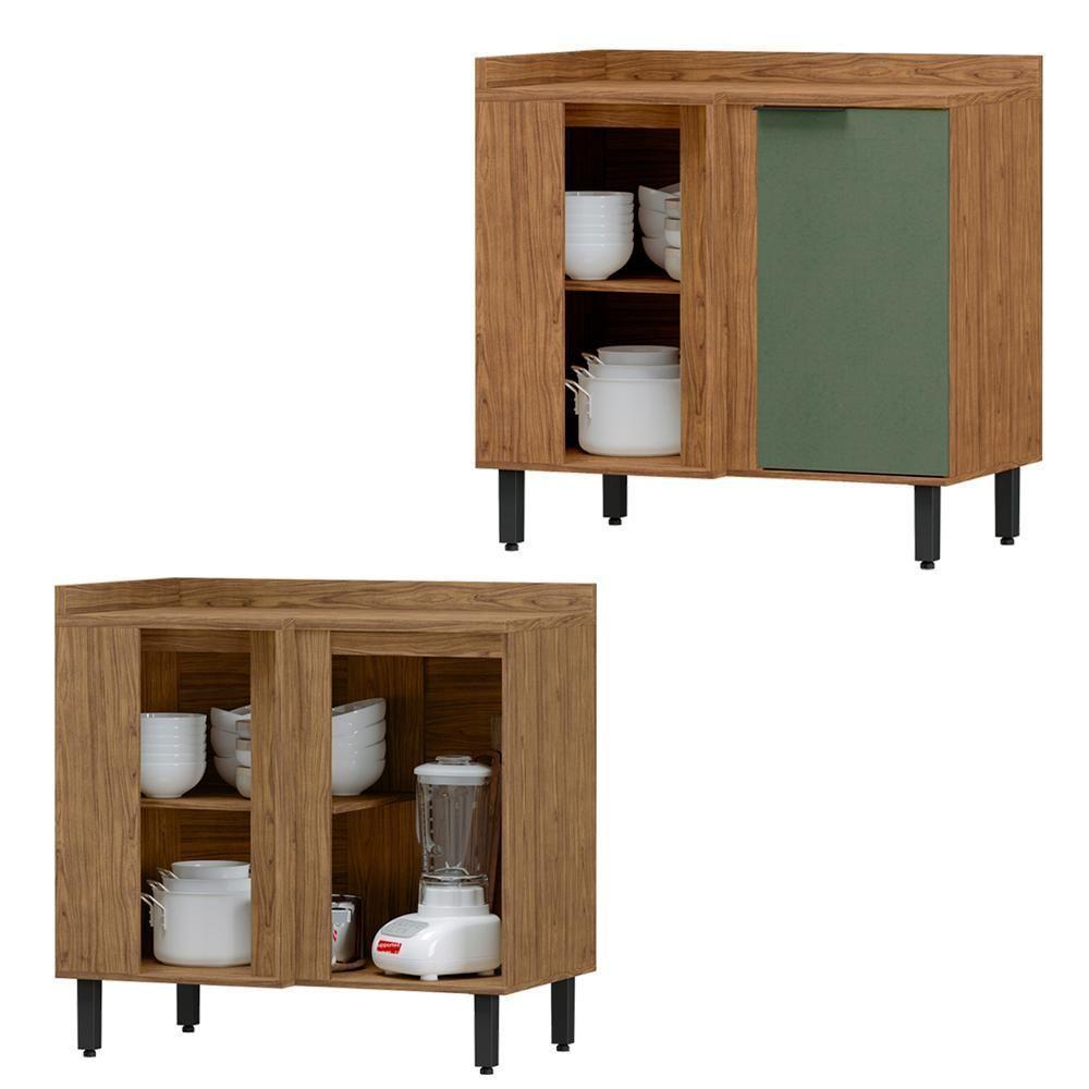 Balcao De Canto Reto Mdf 98 Cm Tosc Bt004 Freijo Jade Mxm Freijo Jade - 6