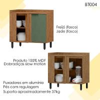 Balcao De Canto Reto Mdf 98 Cm Tosc Bt004 Freijo Jade Mxm Freijo Jade - 3