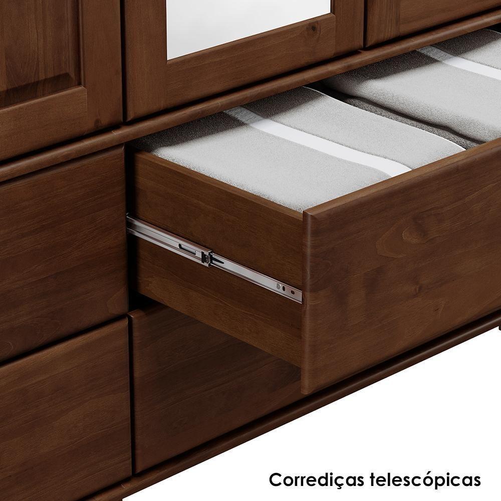 Balcao Madeira Maciça 4 Portas 4 Gavetas 169 Cm 8929 Cafe Milani Store Cafe - 6