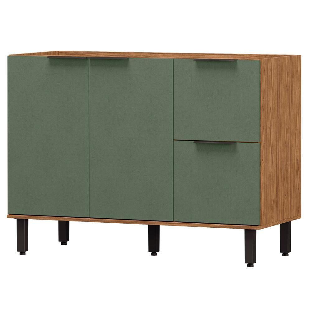 Balcao Para Pia Sem Tampo Mdf 120 Cm Tosc Bt003 Freijo Jade Mxm Freijo Jade - 1