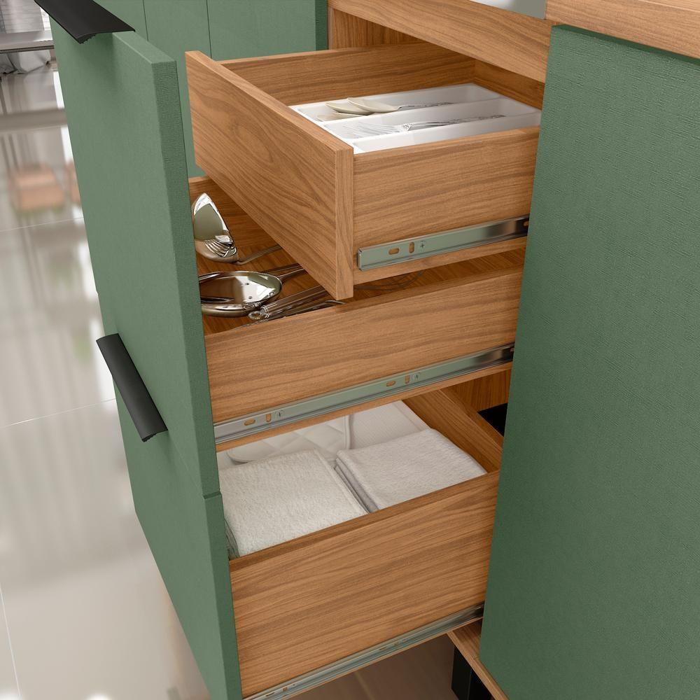 Balcao Para Pia Sem Tampo Mdf 120 Cm Tosc Bt003 Freijo Jade Mxm Freijo Jade - 7