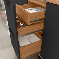 Balcao Para Pia Sem Tampo Mdf 120 Cm Tosc Bt003 Freijo Nero Mxm Freijo Nero - 7