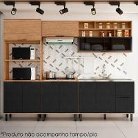 Balcao Para Pia Sem Tampo Mdf 120 Cm Tosc Bt003 Freijo Nero Mxm Freijo Nero - 8