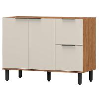 Balcao Para Pia Sem Tampo Mdf 120 Cm Tosc Bt003 Freijo Off White Mxm Freijo Off White - 1