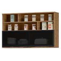 Armario Aereo Mdf 120 Cm 1 Pt Vidro Tosc Ato03 Freijo Freijo Mxm Freijo Freijo - 1