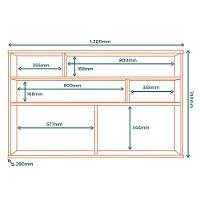 Armario Aereo Mdf 120 Cm 1 Pt Vidro Tosc Ato03 Freijo Freijo Mxm Freijo Freijo - 3