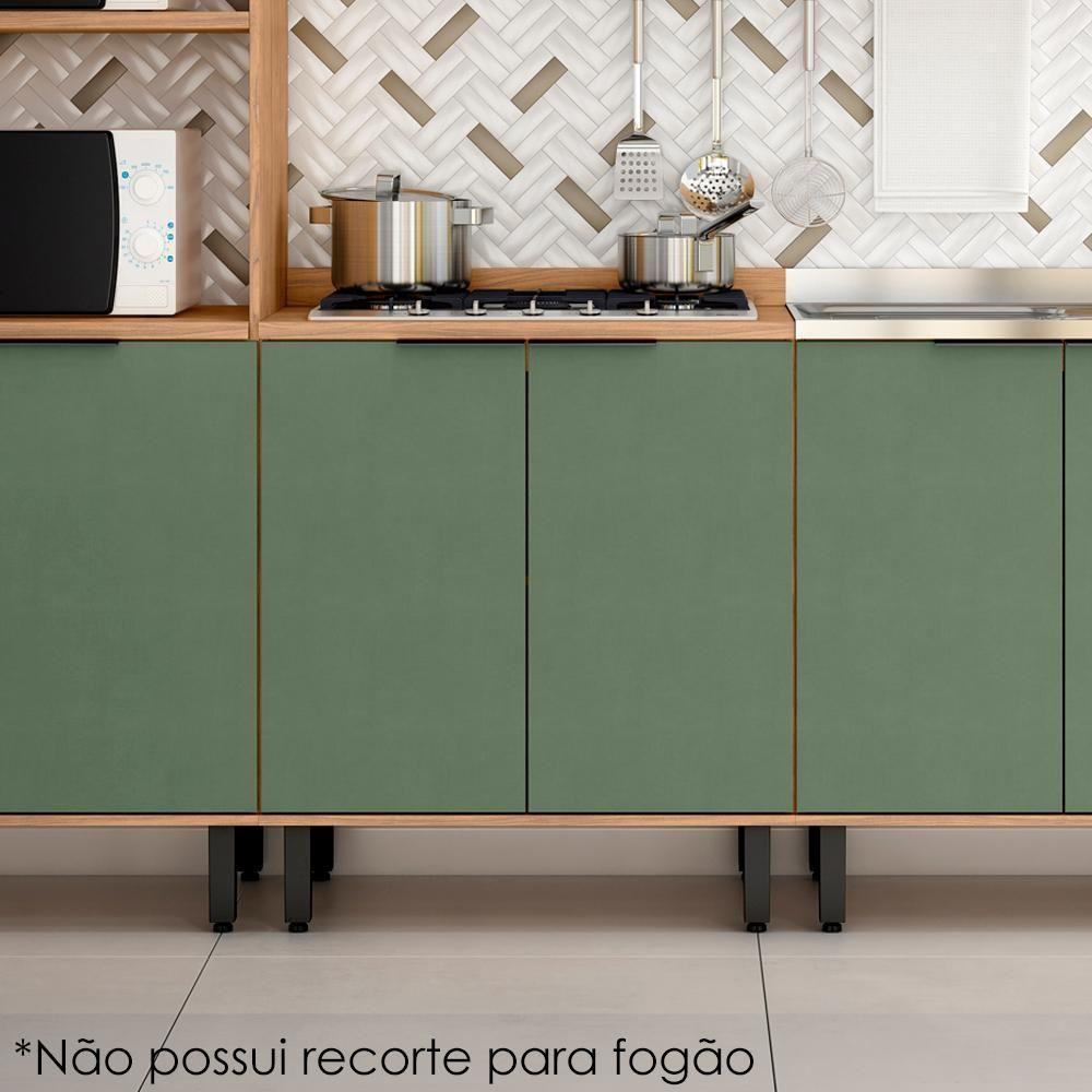 Balcao Com Tampo Mdf 80 Cm 2 Portas Tosc Bt002 Freijo Jade Mxm Freijo Jade - 2
