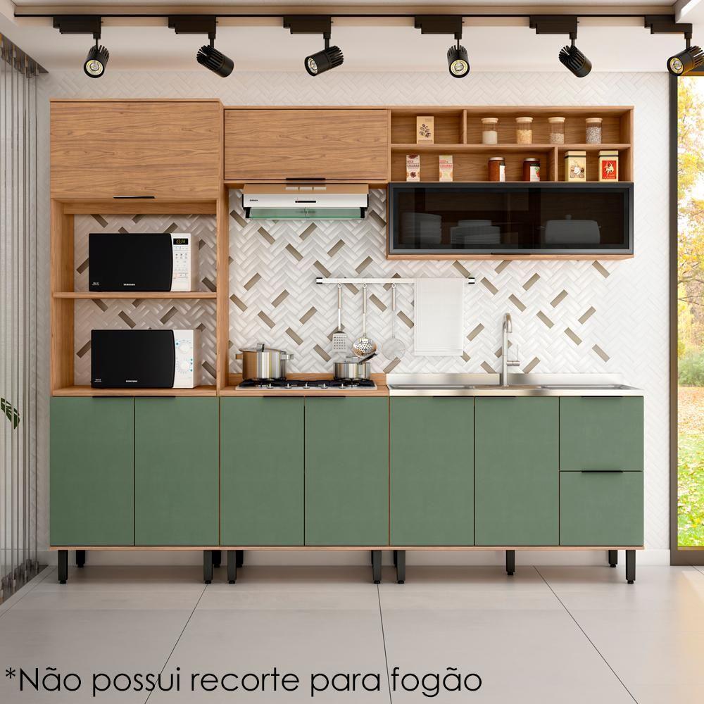 Balcao Com Tampo Mdf 80 Cm 2 Portas Tosc Bt002 Freijo Jade Mxm Freijo Jade - 8
