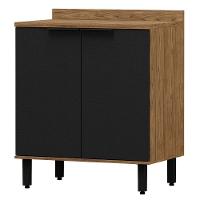 Balcao Com Tampo Mdf 80 Cm 2 Portas Tosc Bt002 Freijo Nero Mxm Freijo Nero - 1